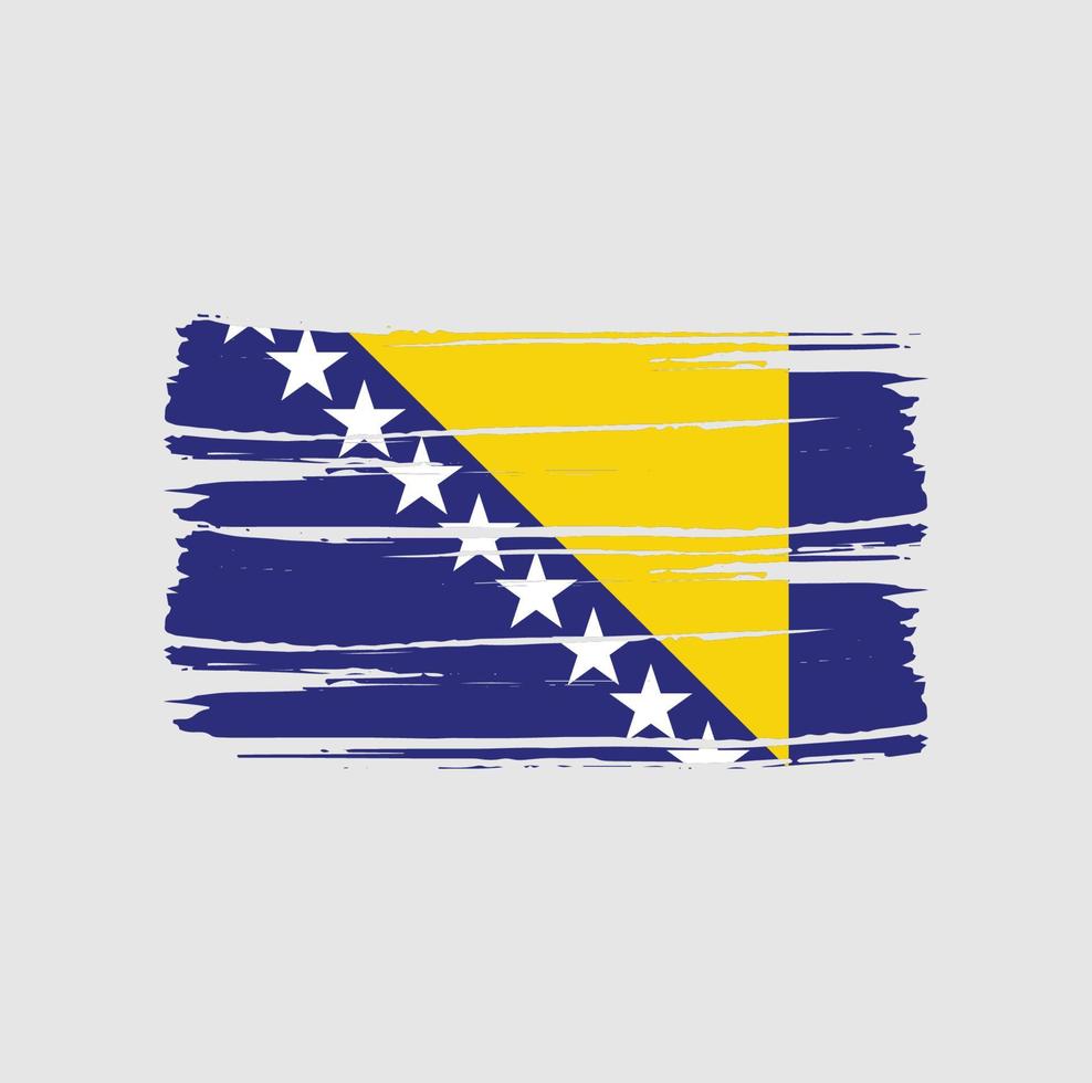 bosnië herzegovina vlag penseelstreken vector