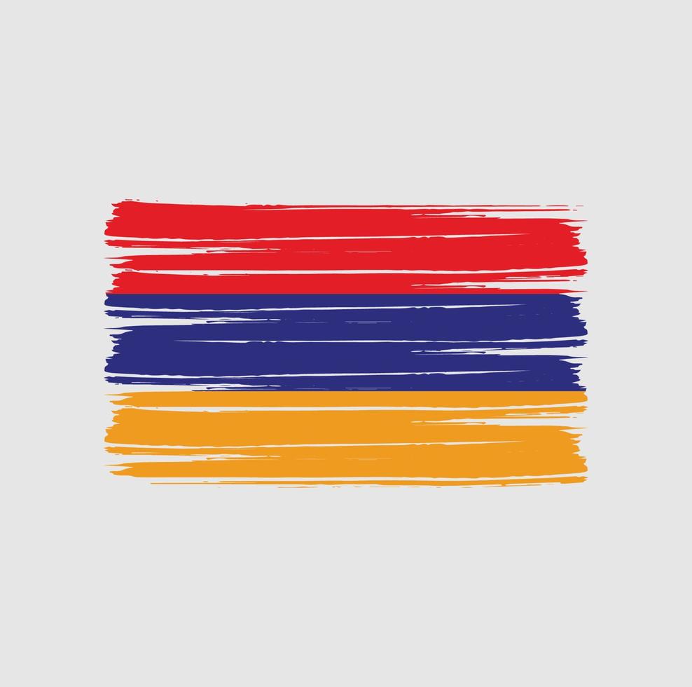 Armenië vlag borstel vector