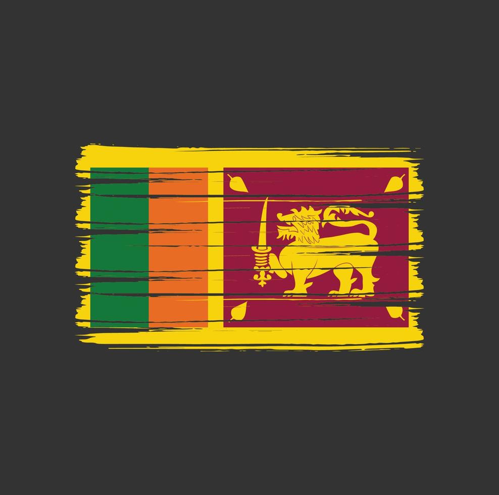 sri lanka vlagborstel vector