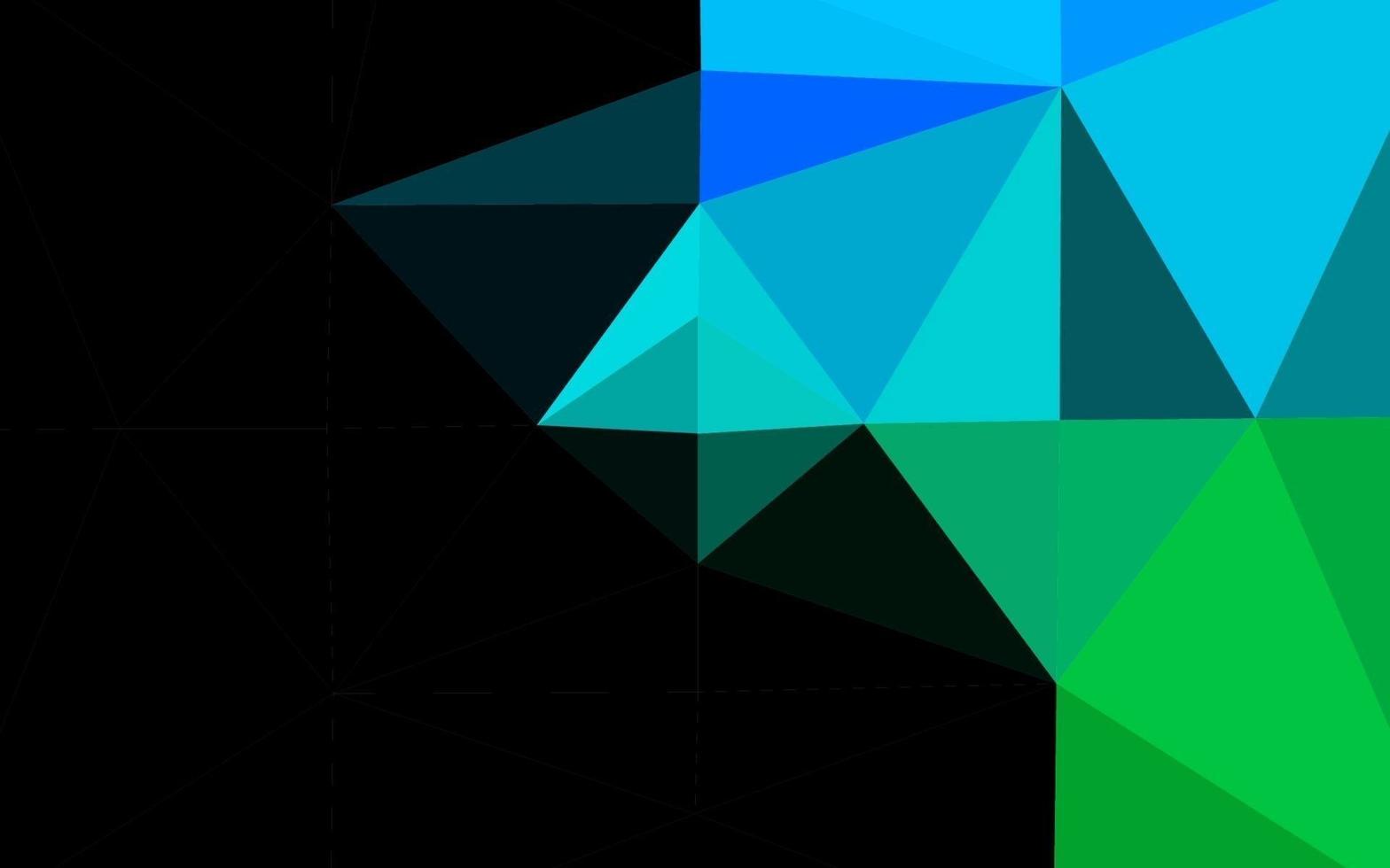 lichtblauwe, groene vector veelhoek abstracte achtergrond.