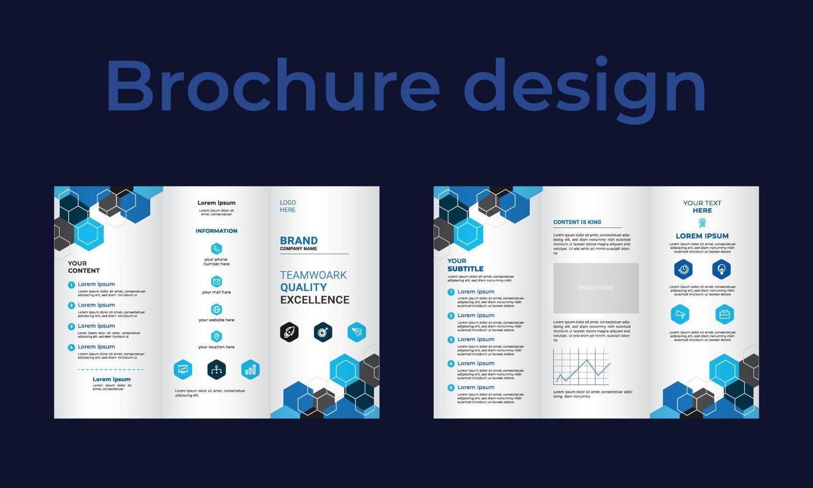 brochure sjabloonontwerp creatief zakelijk en nieuw ontwerp. vector