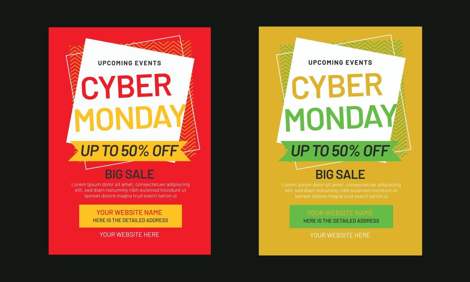 print cyber monday creatief ontwerp vector