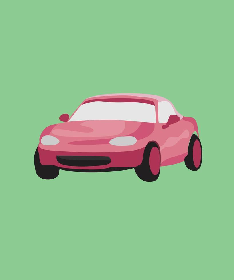auto roze vector