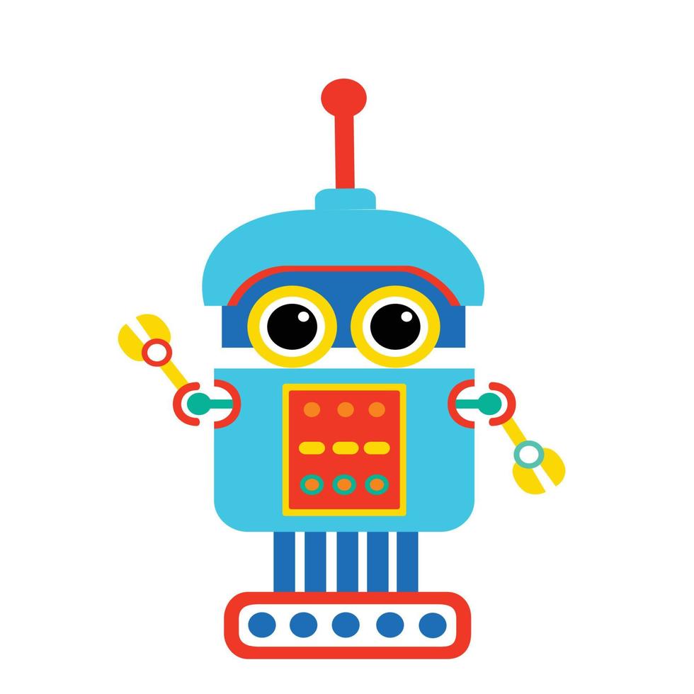 leuke chatbot-cartoon, gespreksrobot vector