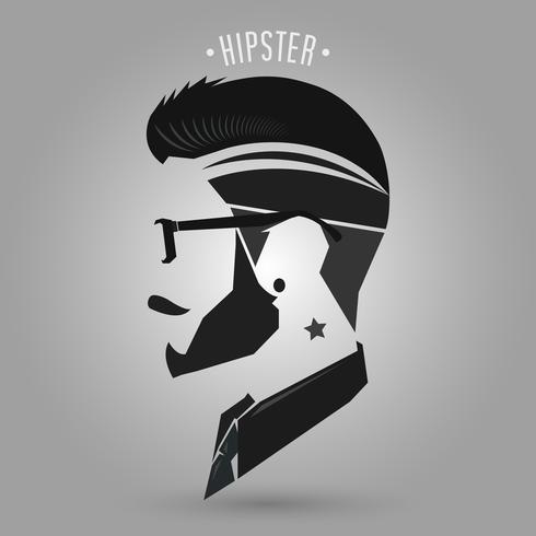 hipster ster tattoo vector