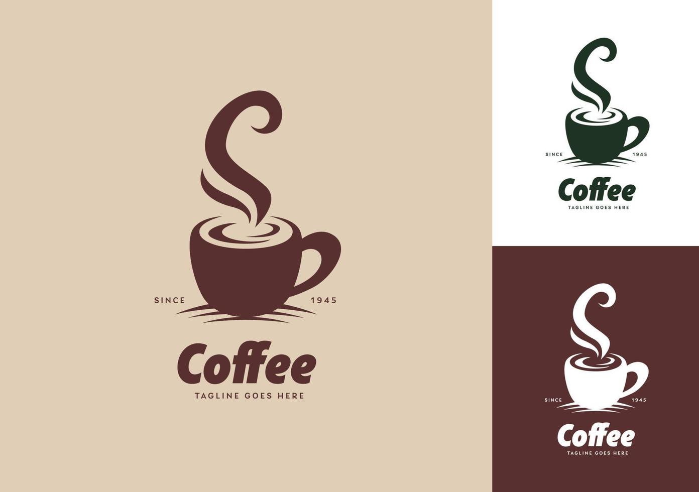 hete koffiemok logo pictogram concept sjabloon vector