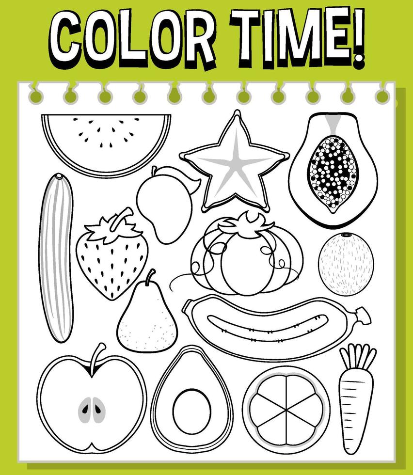 werkblad kleuren voor leerling vector