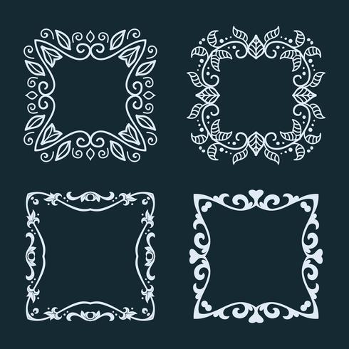 Verzameling van elegante frames vector