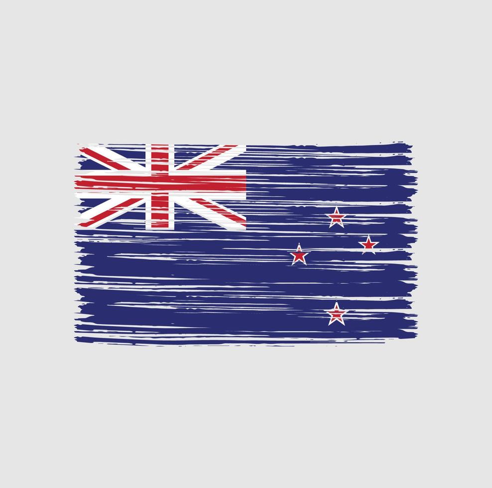 Nieuw-Zeelandse vlagborstel vector