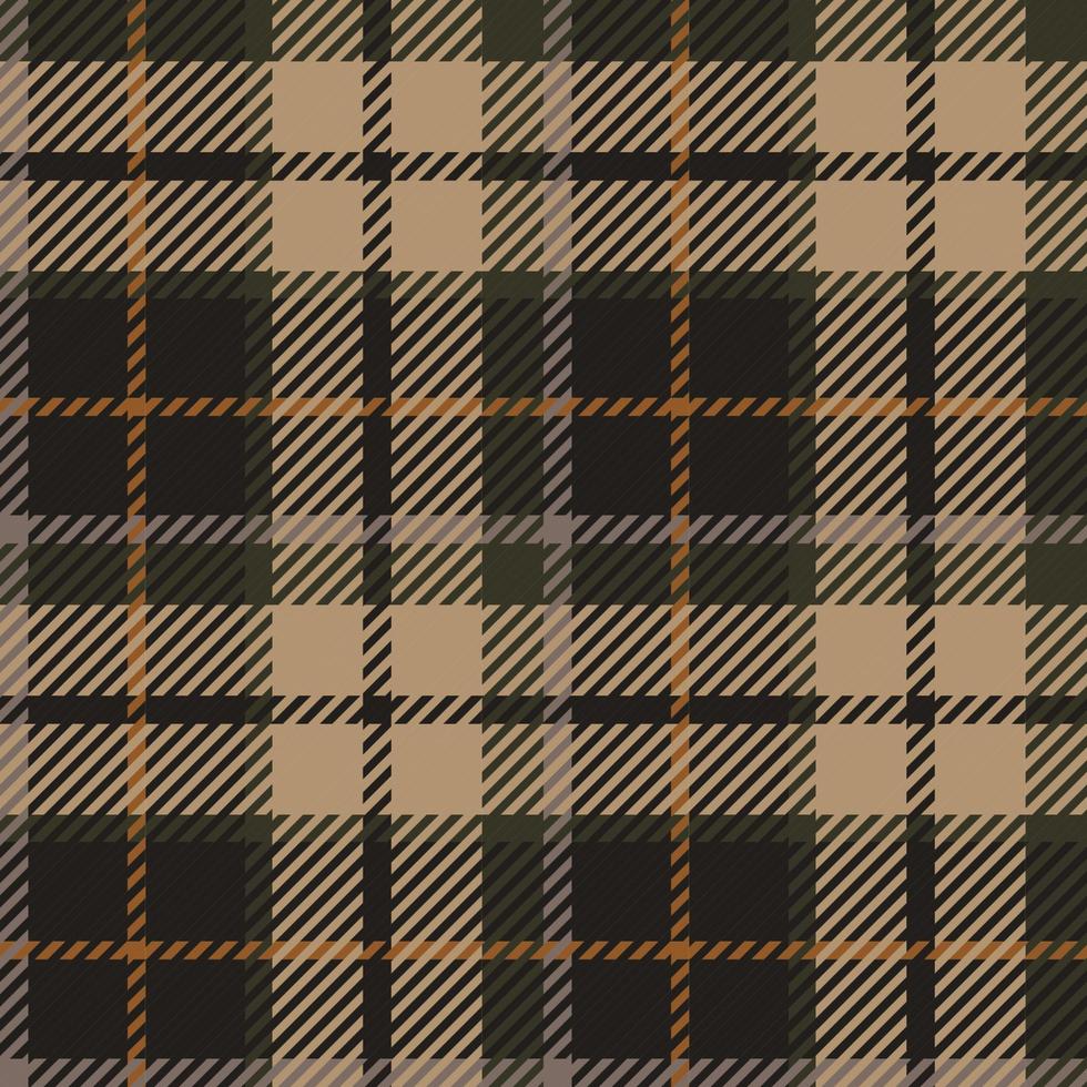 tartan geruite naadloze patroon achtergrond. flanellen shirts, vectorillustratie voor wallpapers. bruine lijn kleur stof textuur, schotse kooi vector