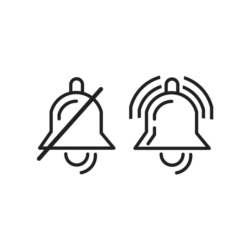 meldingsbellen sociale media. bericht belpictogram. stel belsymbolen in voor web, app, ui. sociale media-concept. vectorillustratie. eps 10 vector