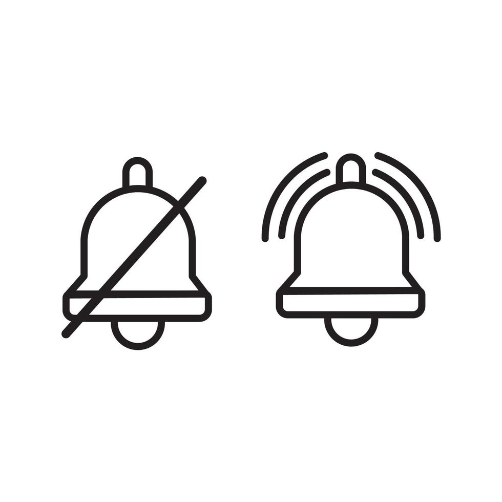 meldingsbellen sociale media. bericht belpictogram. stel belsymbolen in voor web, app, ui. sociale media-concept. vectorillustratie. eps 10 vector