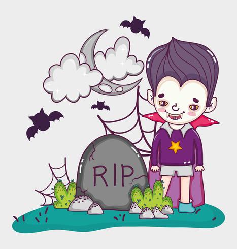 Leuke cartoons van Halloween vector