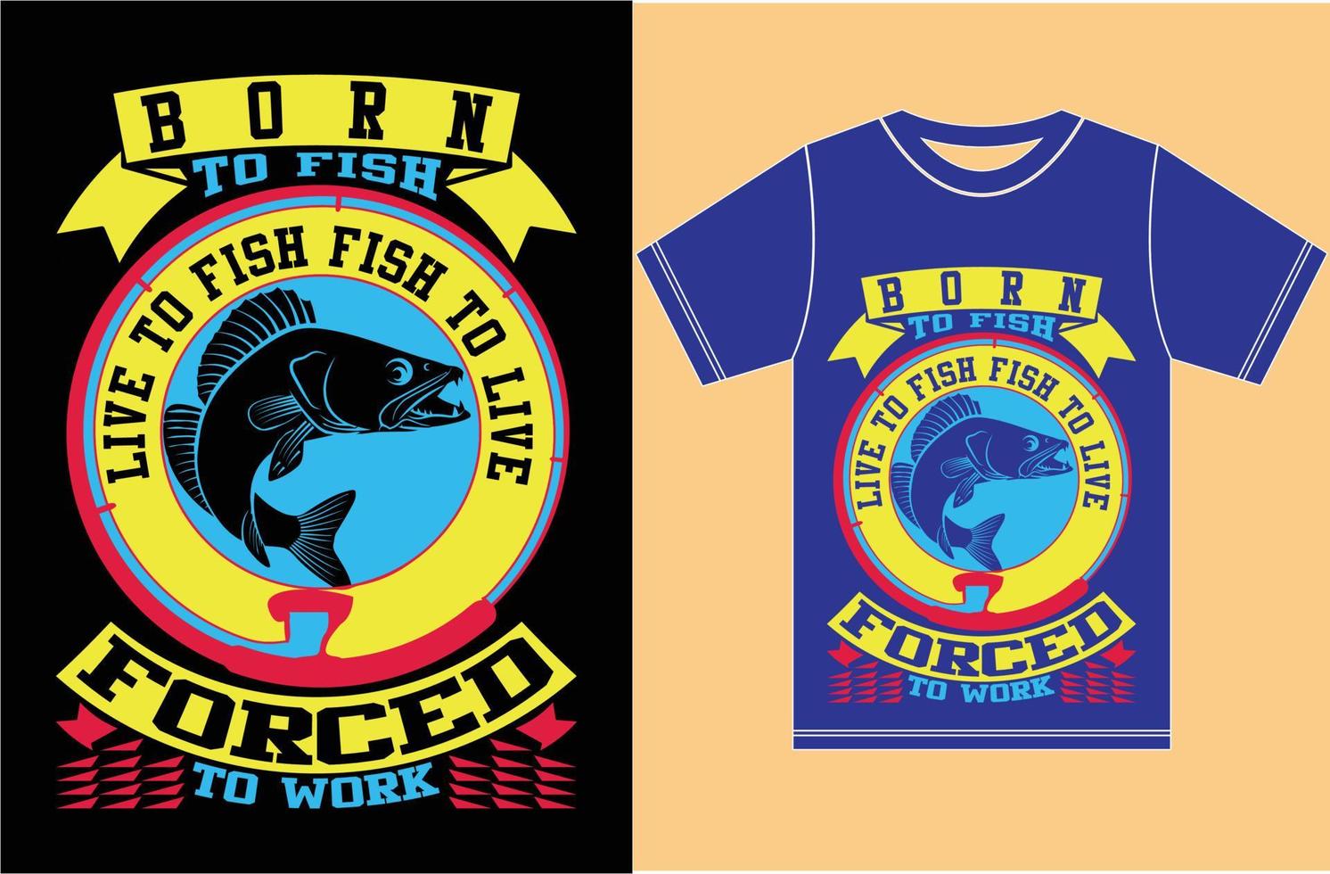 vissen minnaar t-shirt ontwerp. vector