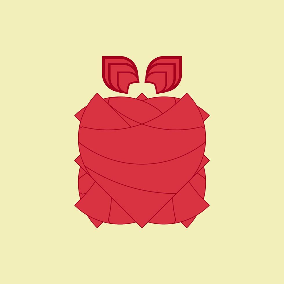 valentijn cadeau logo ontwerp illustratie vector