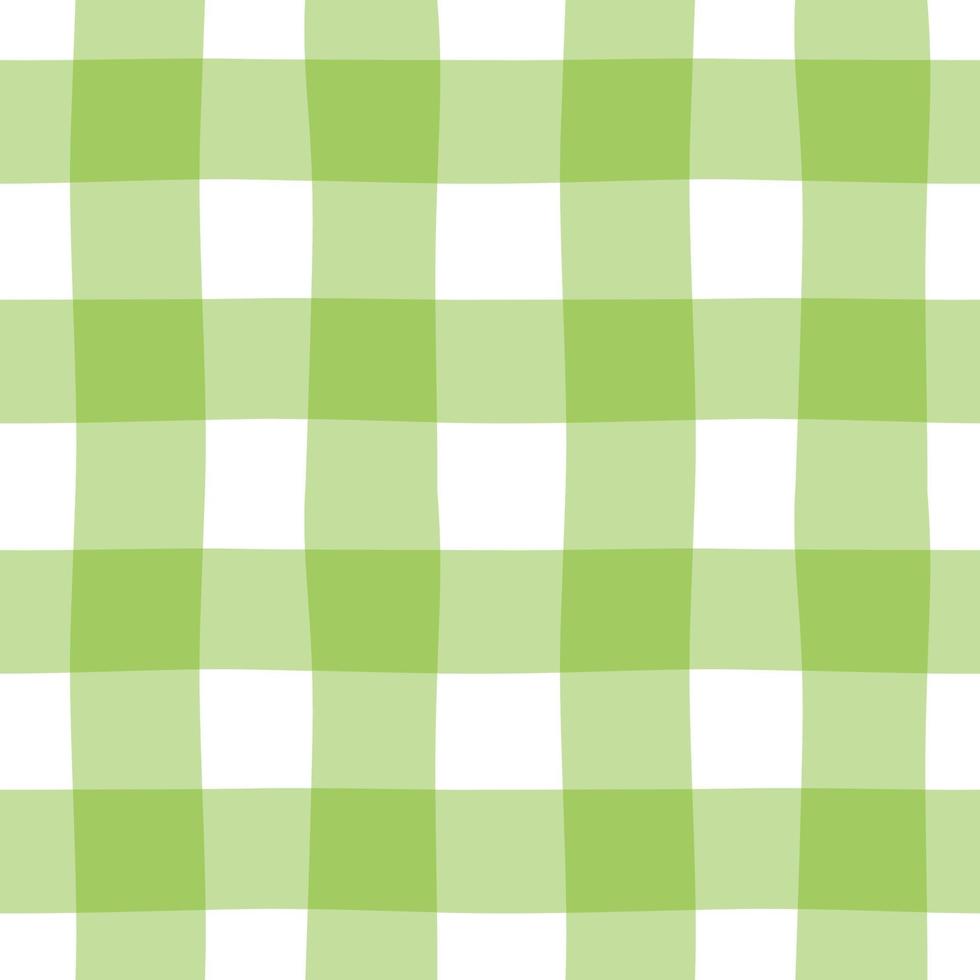 naadloze achtergrond met gingangpatroon. patronen voor decoratie. groen inpakpapier patroon. handgetekende vector. vector