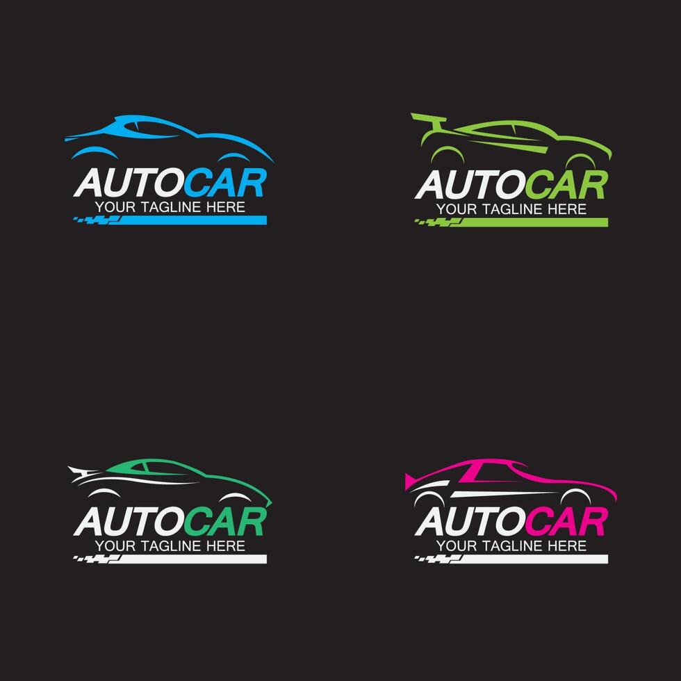 auto auto logo symbool pictogram vector ontwerpsjabloon instellen