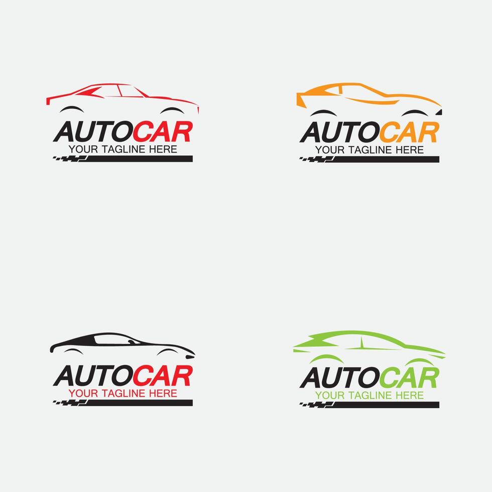 auto auto logo symbool pictogram vector ontwerpsjabloon instellen