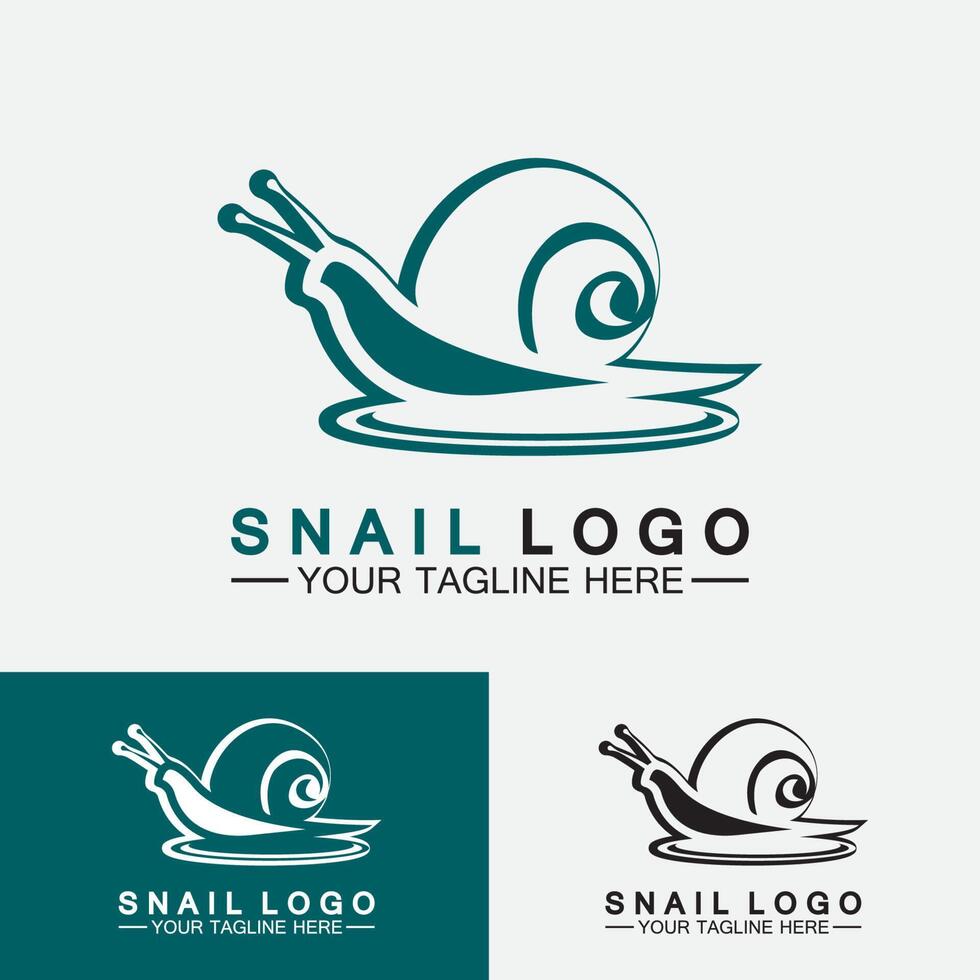 slak logo creatief modern design inspiratie vector