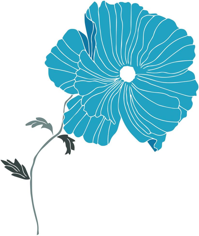 vector patronen van papaver bloemen met bladeren. botanische illustratie voor behang, textiel, stof, kleding, papier, ansichtkaarten