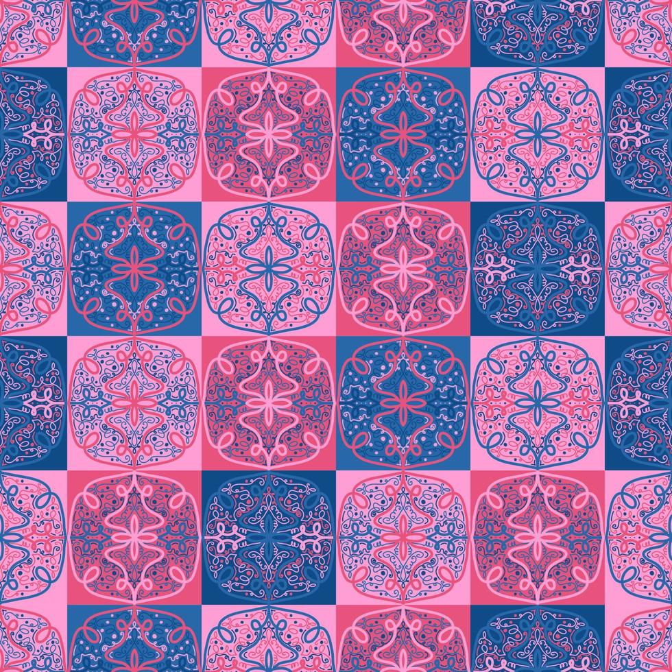 keramische tegels in patchwork stijl vector naadloze patroon etnische achtergronden