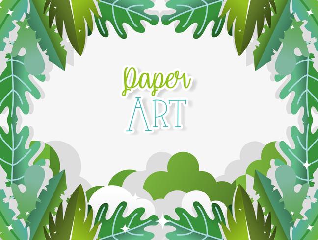 Papierkunst cartoons vector