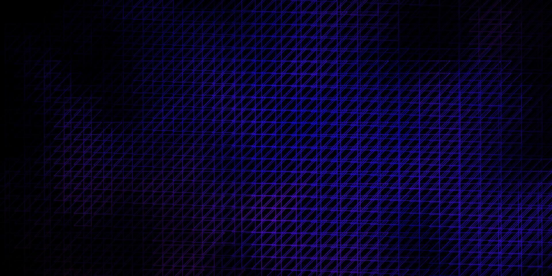 donkerroze, blauw vectorpatroon met lijnen. vector