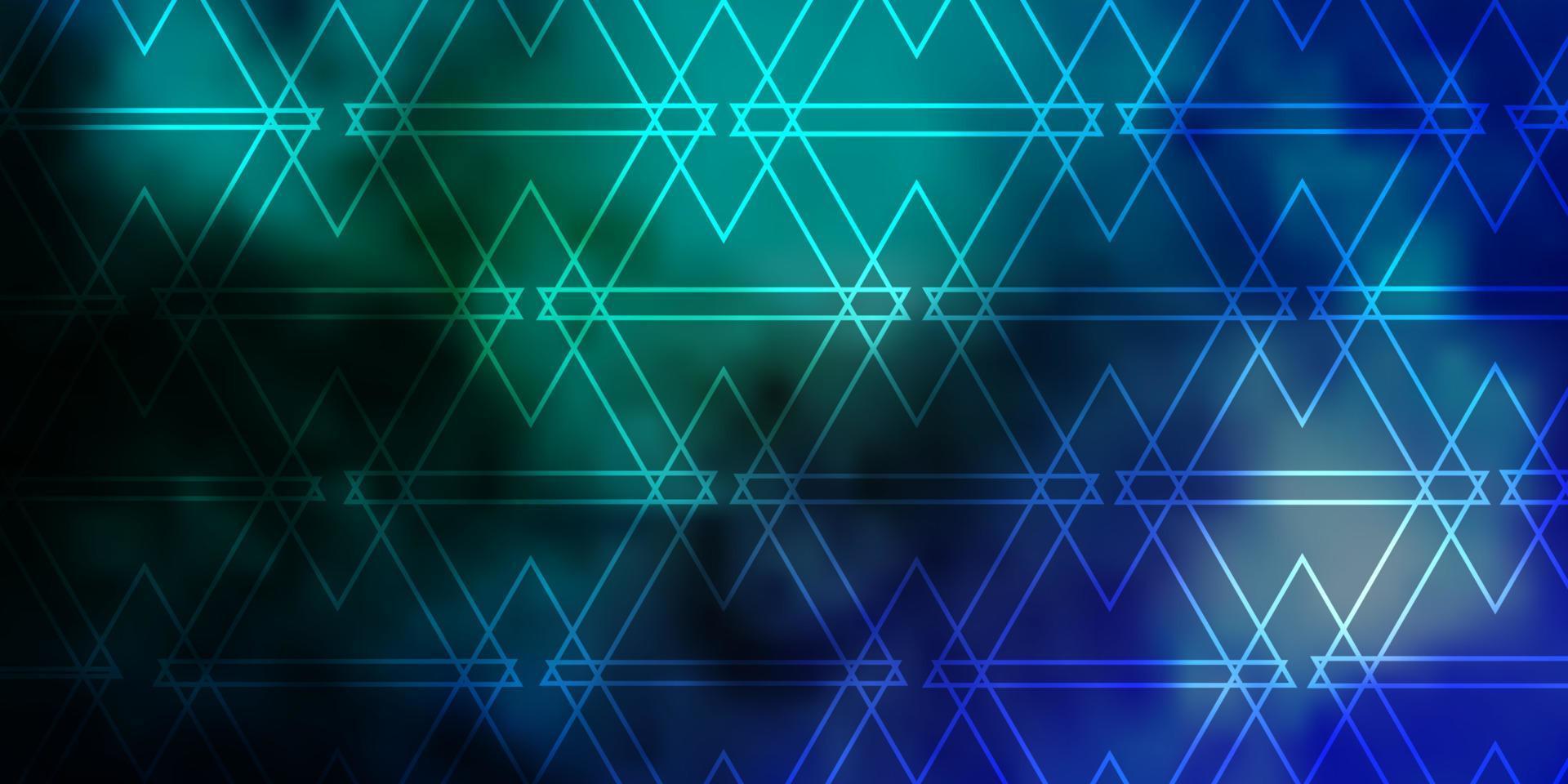 lichtblauwe vectorachtergrond met lijnen, driehoeken. vector