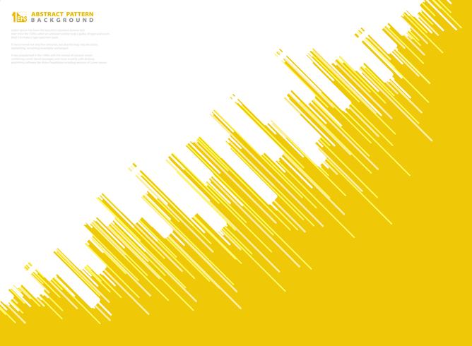 Abstracte gele vector streep lijnpatroon ontwerp technische achtergrond. illustratie vector eps10