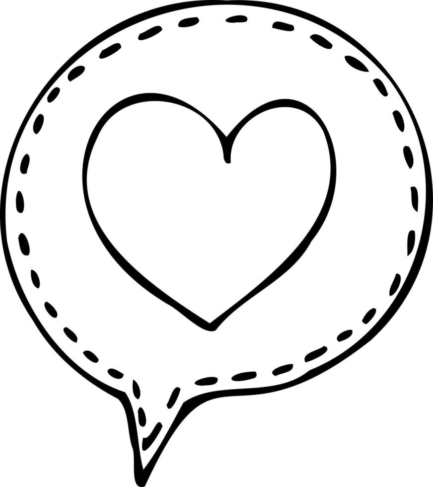 hart contour hand tekenen met een borstel achtergrond. liefde patroon, briefkaart, hart abstracte achtergrond. vector van harten met Valentijnsdag 14 februari. achtergrond voor uitnodigingen en scrapbookin