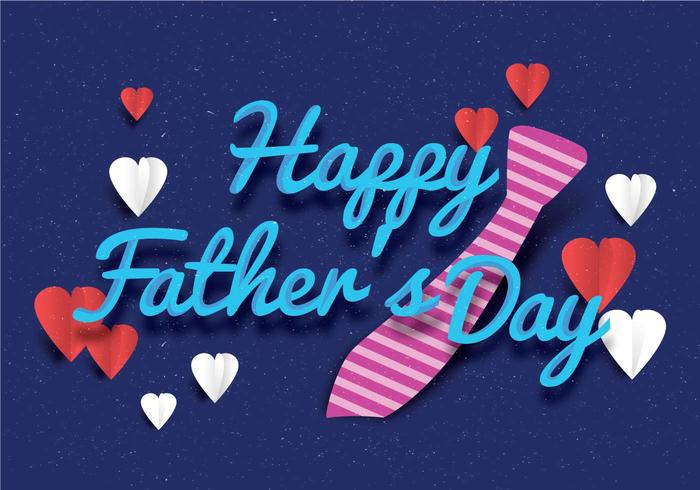 Happy Father&#39;s Day Typo Vector