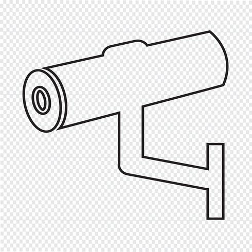 Cctv-pictogram, CCTV, beveiligingspictogram, CCTV-camera vector