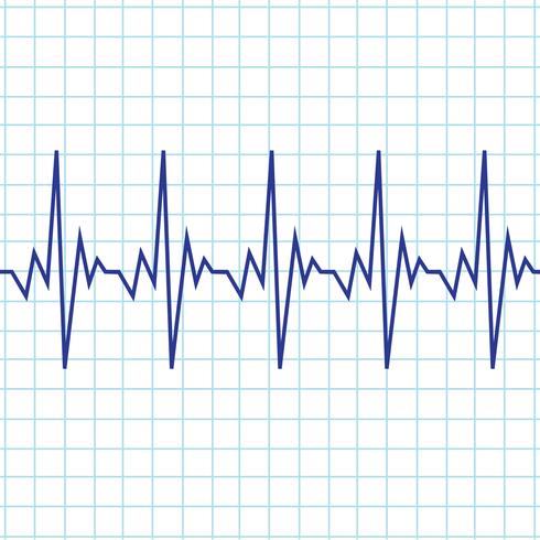 Hartslag cardiogram pictogram vector