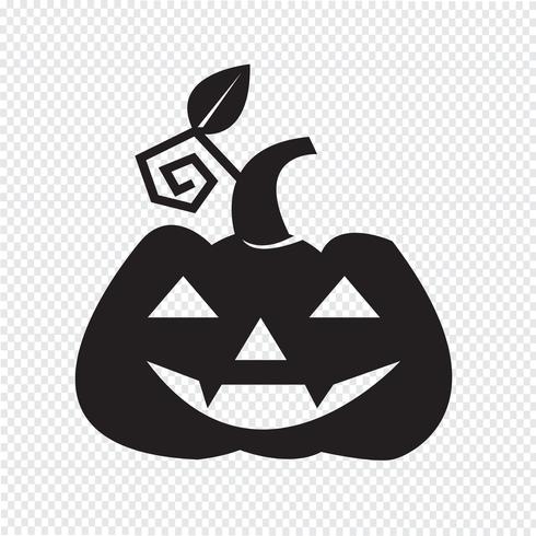 Halloween pompoen pictogram vector