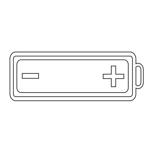 batterij web pictogram vector