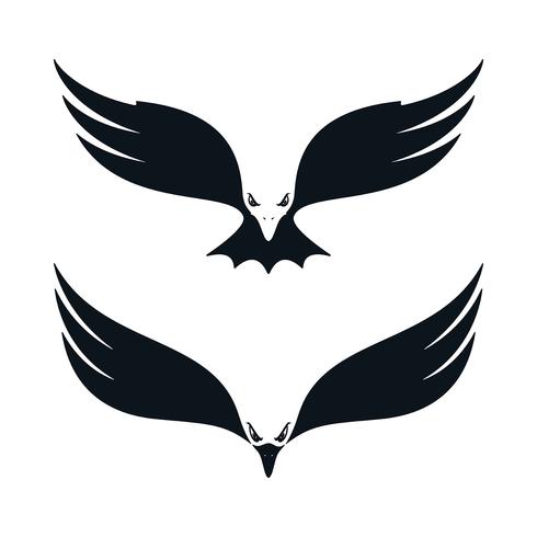 Vliegende adelaars pictogrammen vector