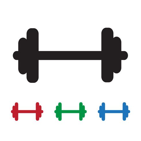 Dumbbell vector pictogram