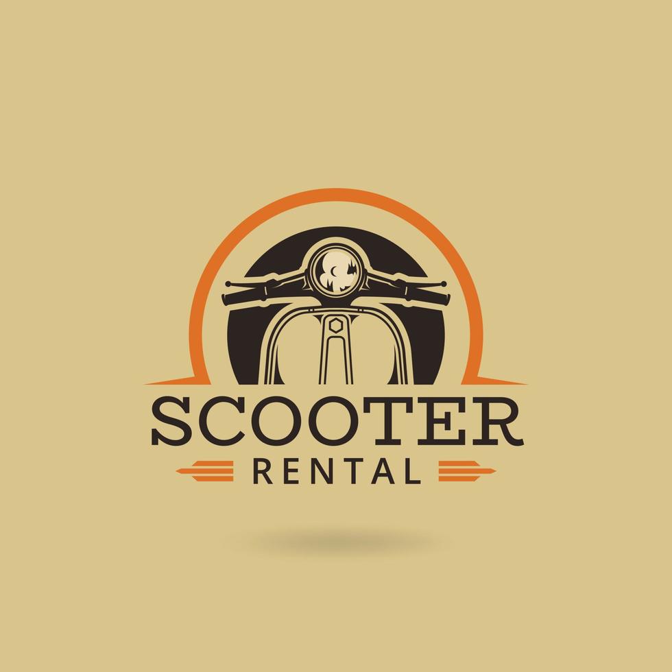 scooter vector logo ontwerp