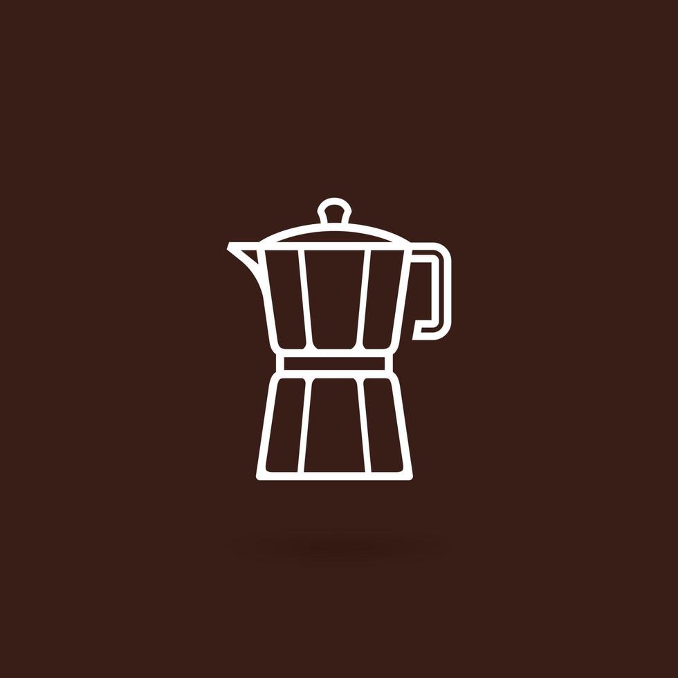 moka pot icoon vector