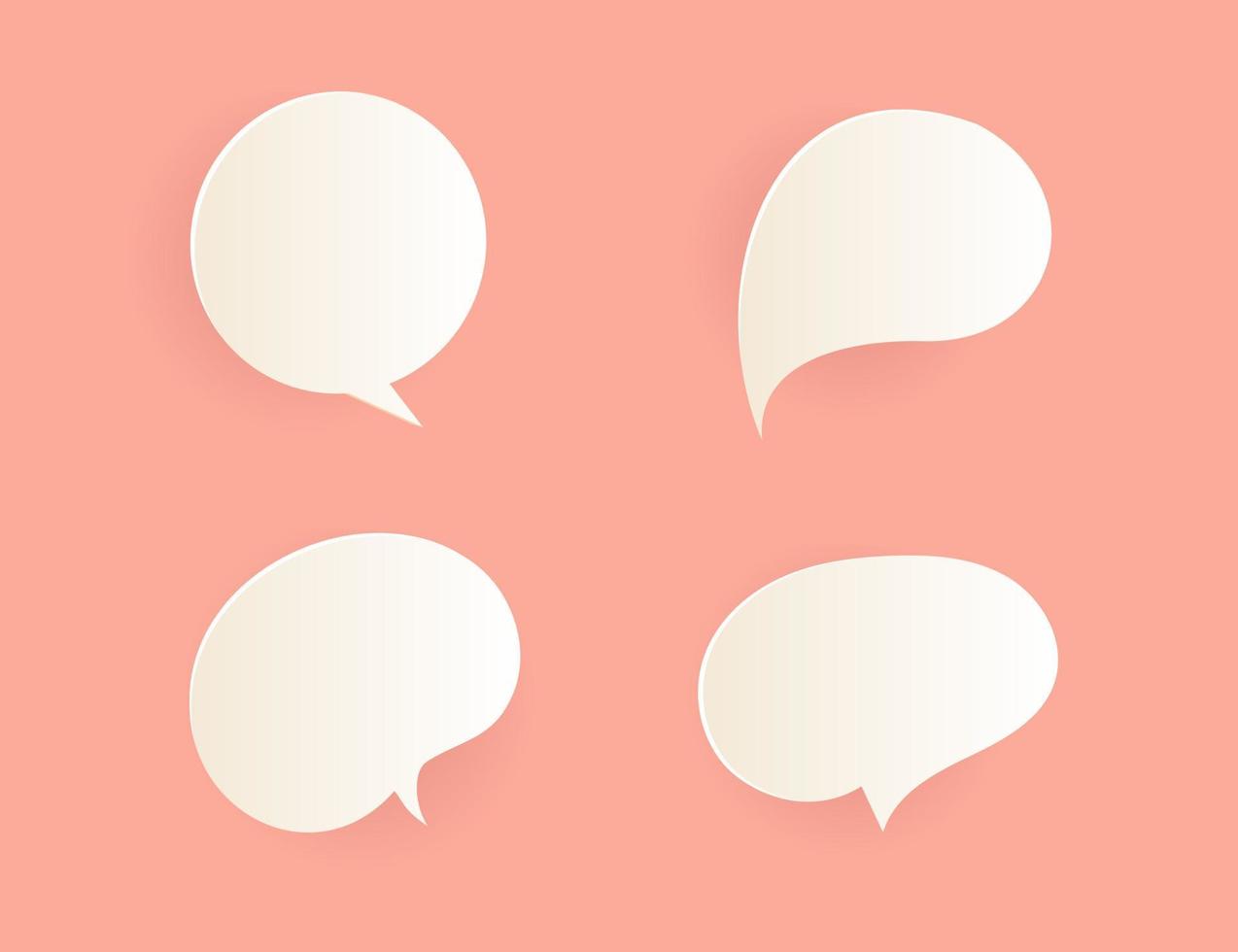 3D-spraak buble chat pictogram communicatie vector
