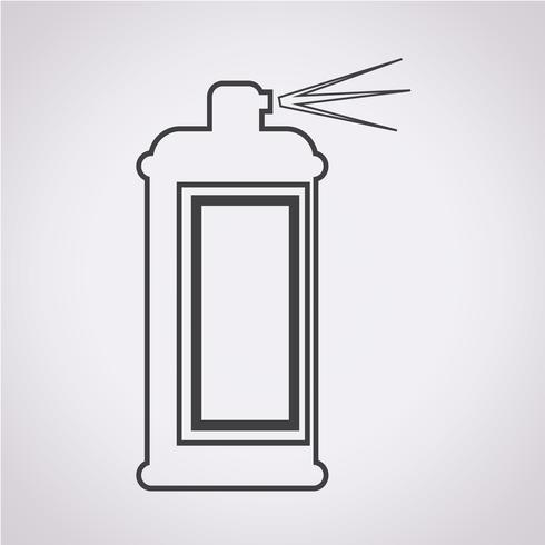 Spray pictogram symbool teken vector