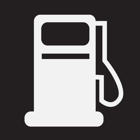 Benzinepomp pictogram, olie station pictogram vector