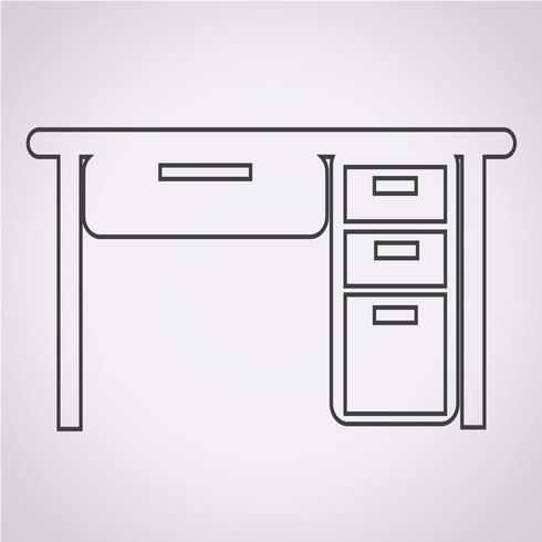 Tafel Office-pictogram vector