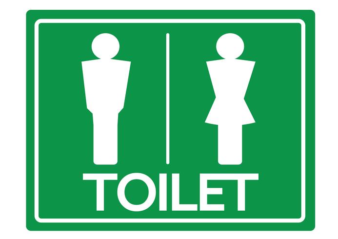 WC symbool mannelijk en vrouwelijk pictogram vector