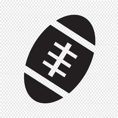 Amerikaans voetbal bal pictogram vector