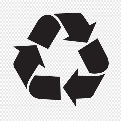 Recycle pictogram symbool teken vector