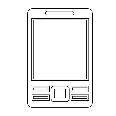 Mobiele telefoon pictogram vector