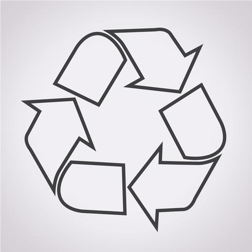 Recycle pictogram symbool teken vector