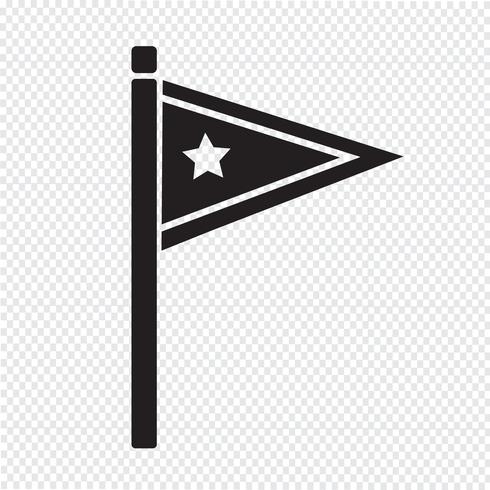 vlag pictogram symbool teken vector