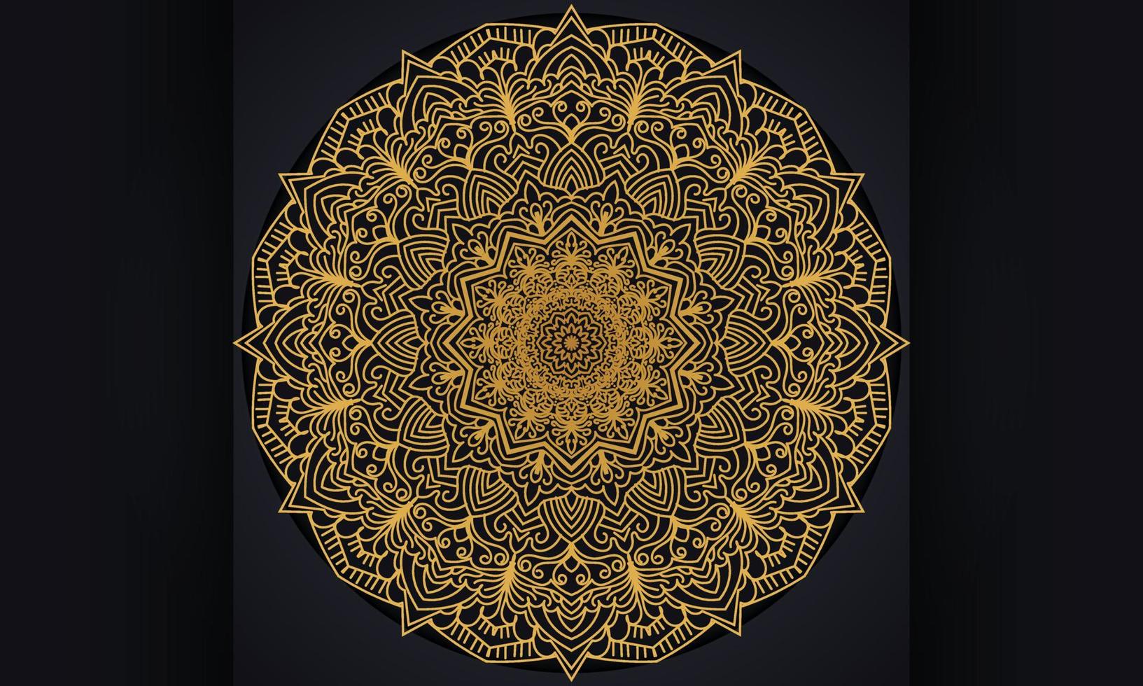 achtergrond met ornament ontwerp. vector luxe mandala patroon ontwerp.